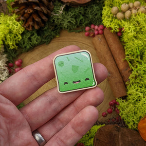 Gelatinous Cube Pin Badge