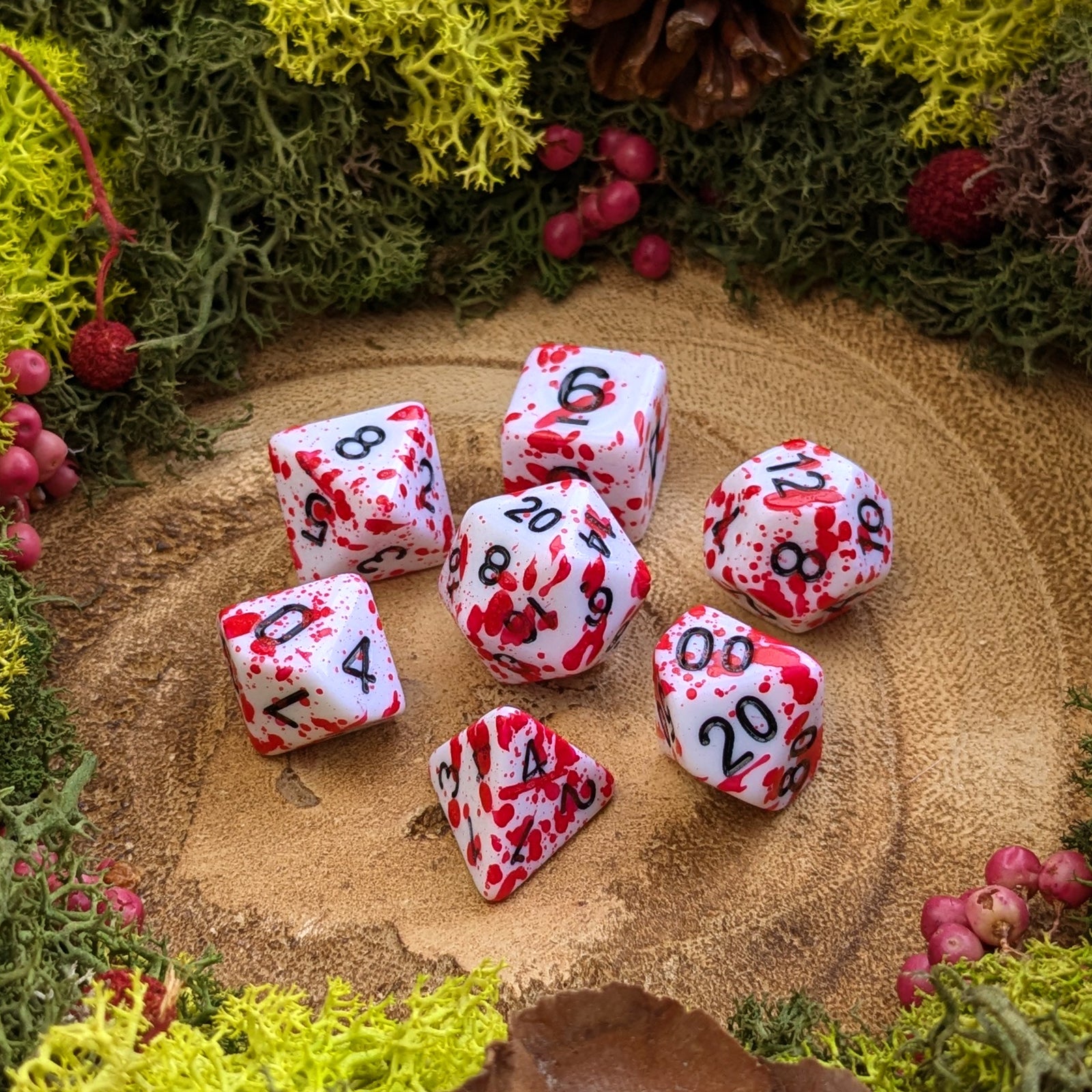 Blood Splatter - Dice Set - Luffleberry