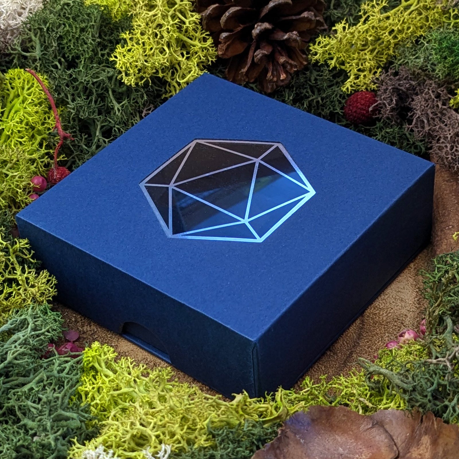 Kraft Cardboard Dice Box | Sharp Edge & Metal Dice - Dice Box - Luffleberry
