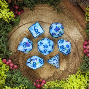 Blue Rose Garden | Sharp Edge Dice