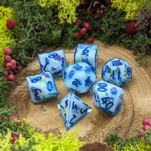 Blue Rose Garden | Sharp Edge Dice