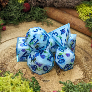 Blue Rose Garden | Sharp Edge Dice