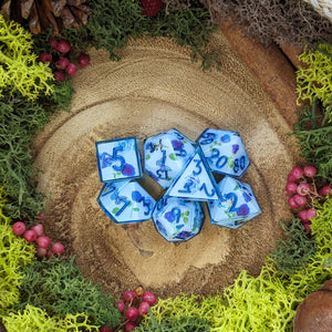 Blue Rose Garden | Sharp Edge Dice