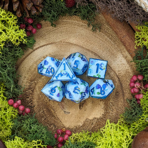 Blue Rose Garden | Sharp Edge Dice