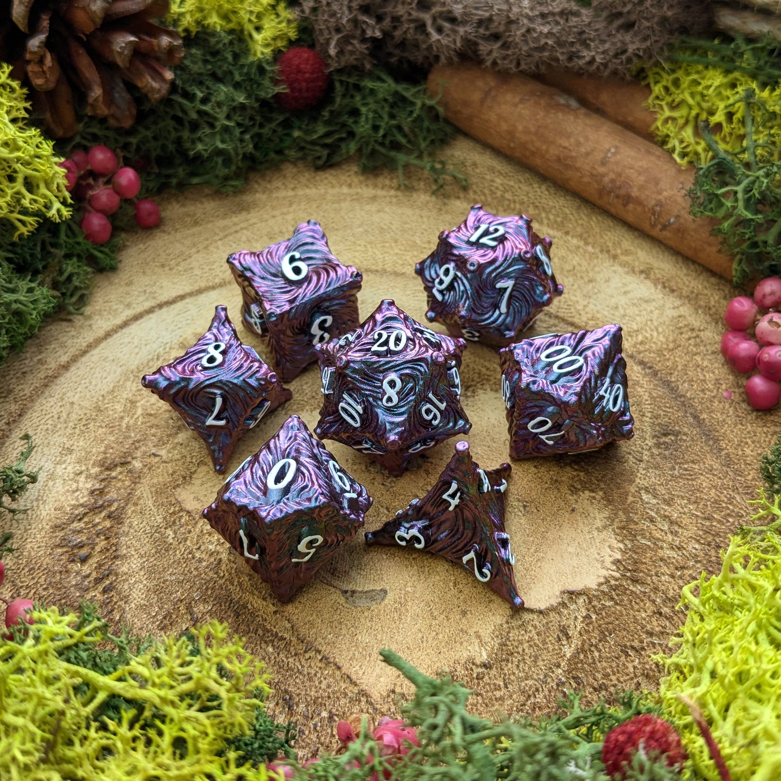 Cartilaginous | Metal Dice - Dice Set - Luffleberry