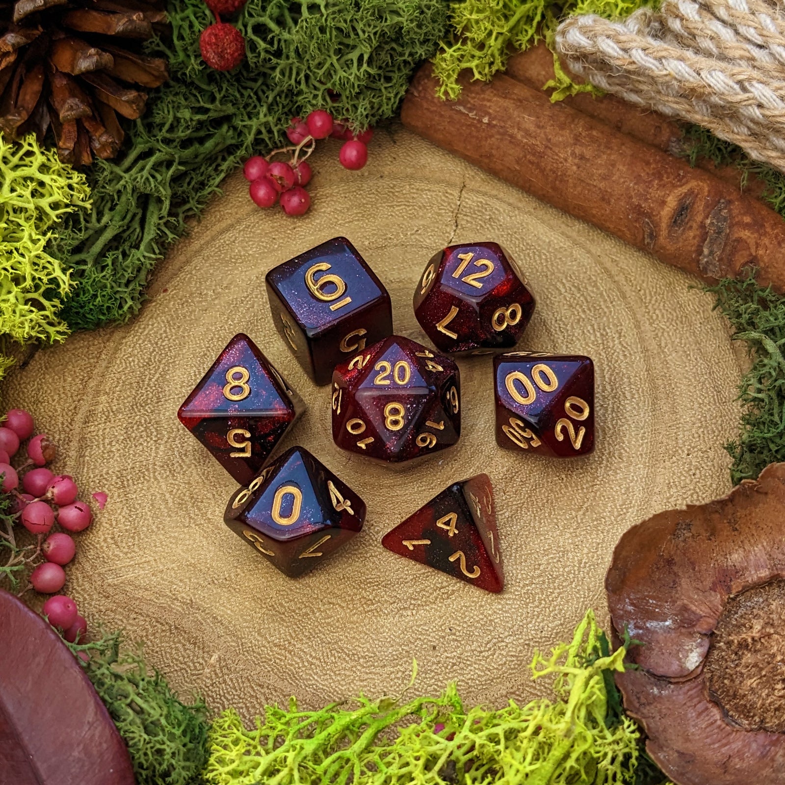 Hex | Spell Dice - Dice Set - Luffleberry