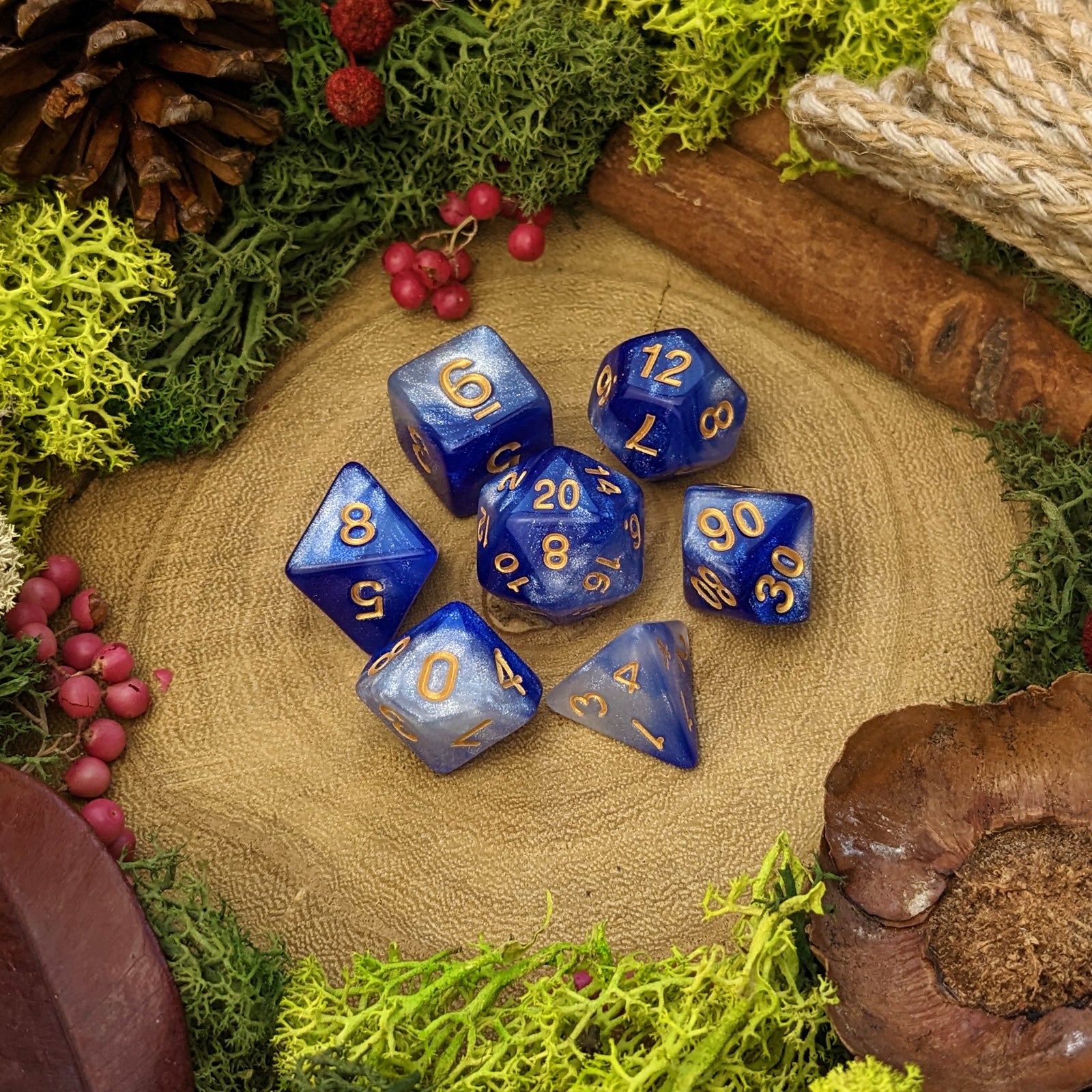 Ice Storm | Spell Dice - Dice Set - Luffleberry
