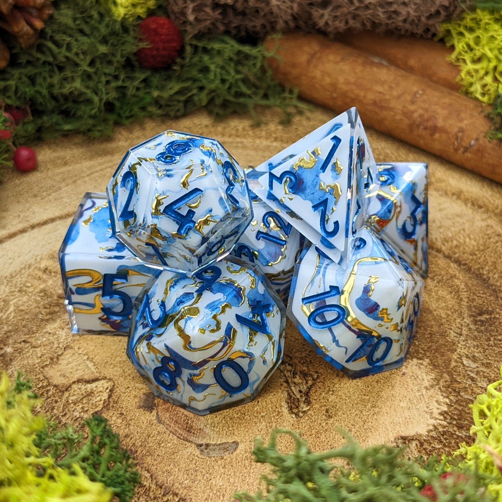 Kintsugi | Sharp Edge Dice - Dice Set - Luffleberry