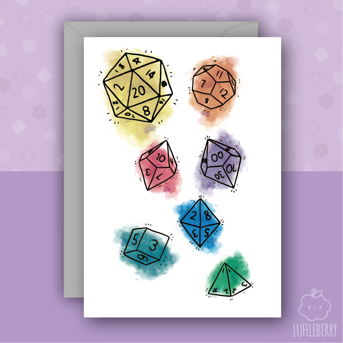 Rainbow Dice - Card - Luffleberry