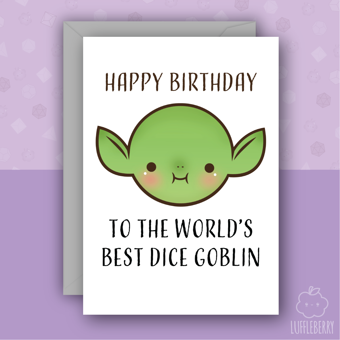World's Best Dice Goblin - Card - Luffleberry