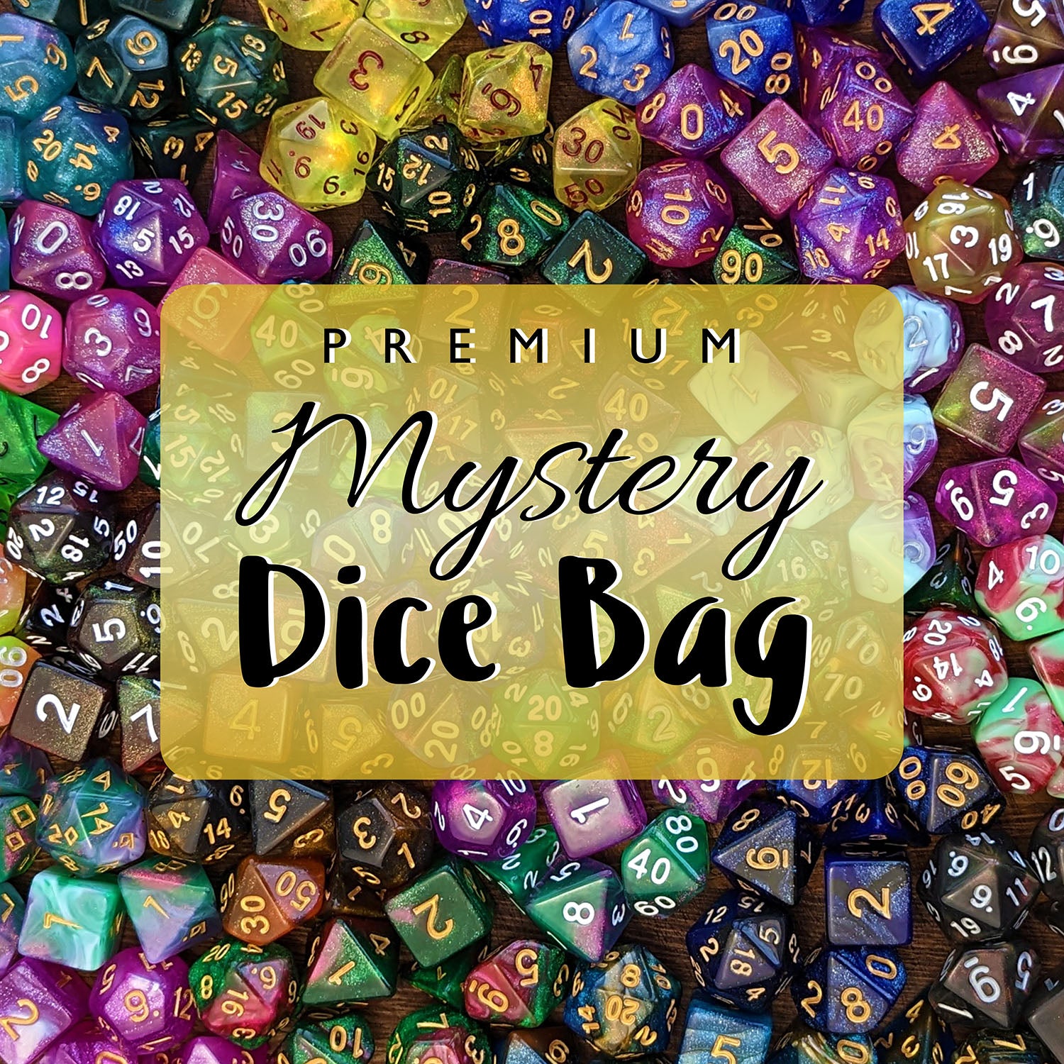 Premium Mystery Dice Bag | Random Premium Blind Bag of Dice - Dice Set - Luffleberry