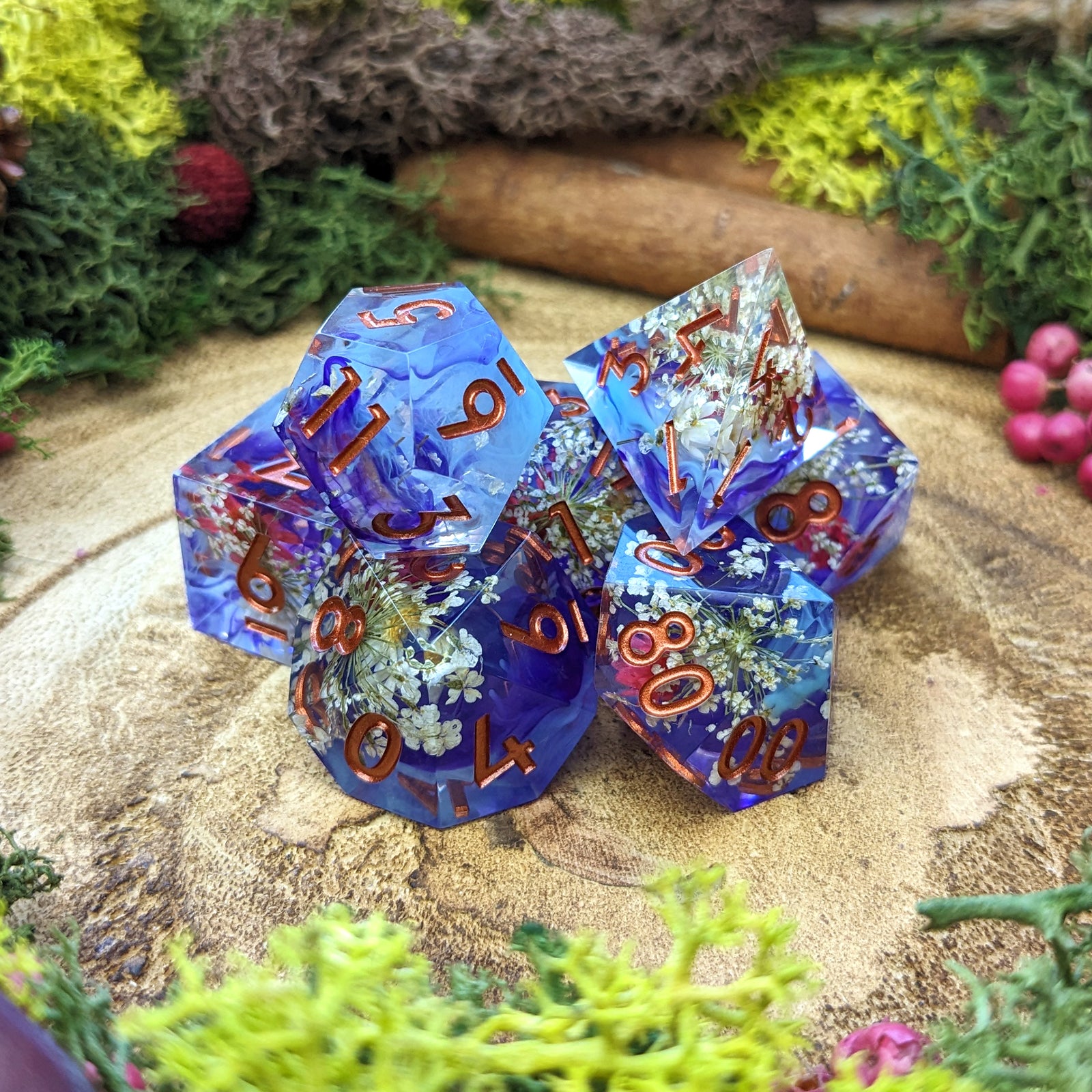 Mystic Garden | Sharp Edge Dice - Dice Set - Luffleberry