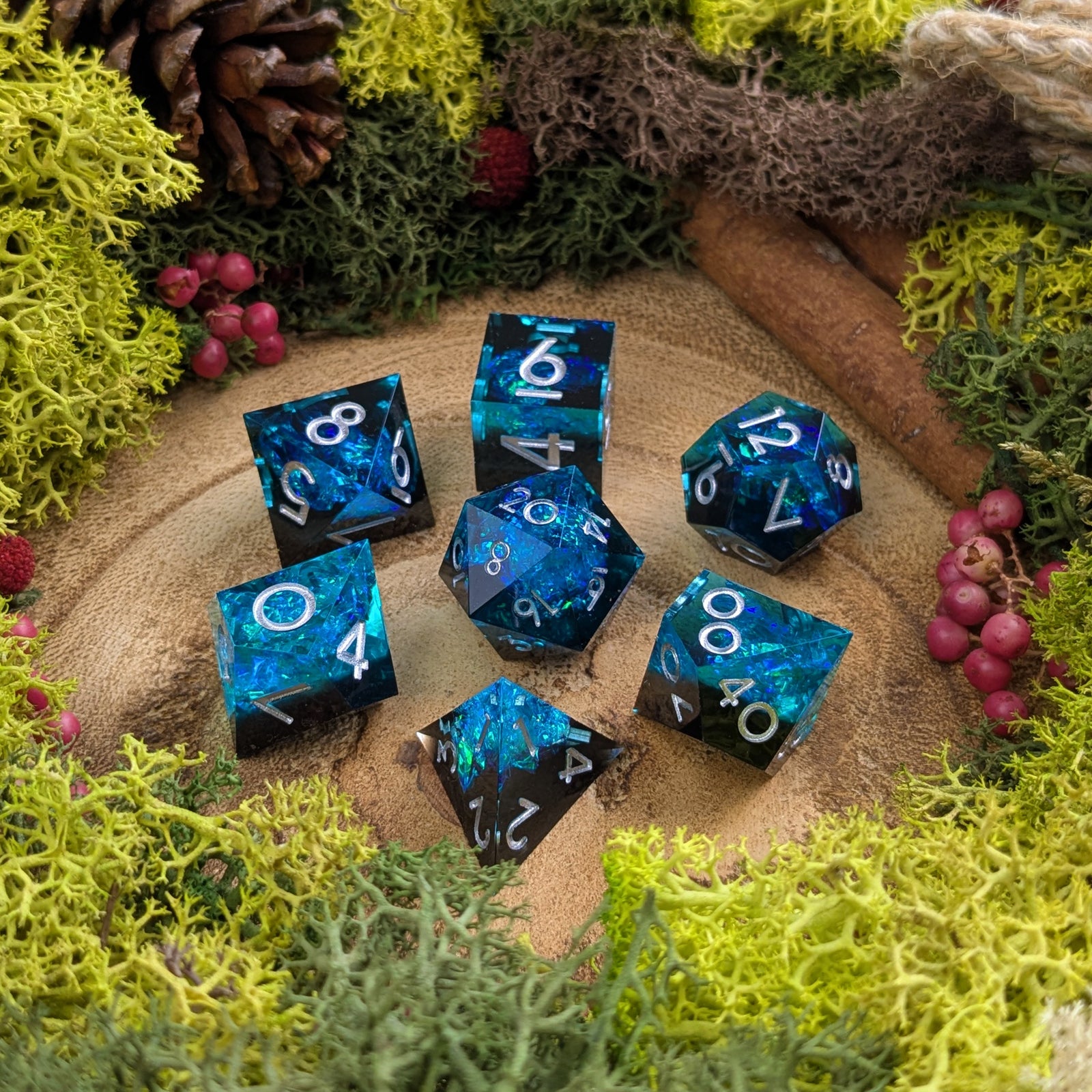 Twilight Depths | Sharp Edge Resin Dice