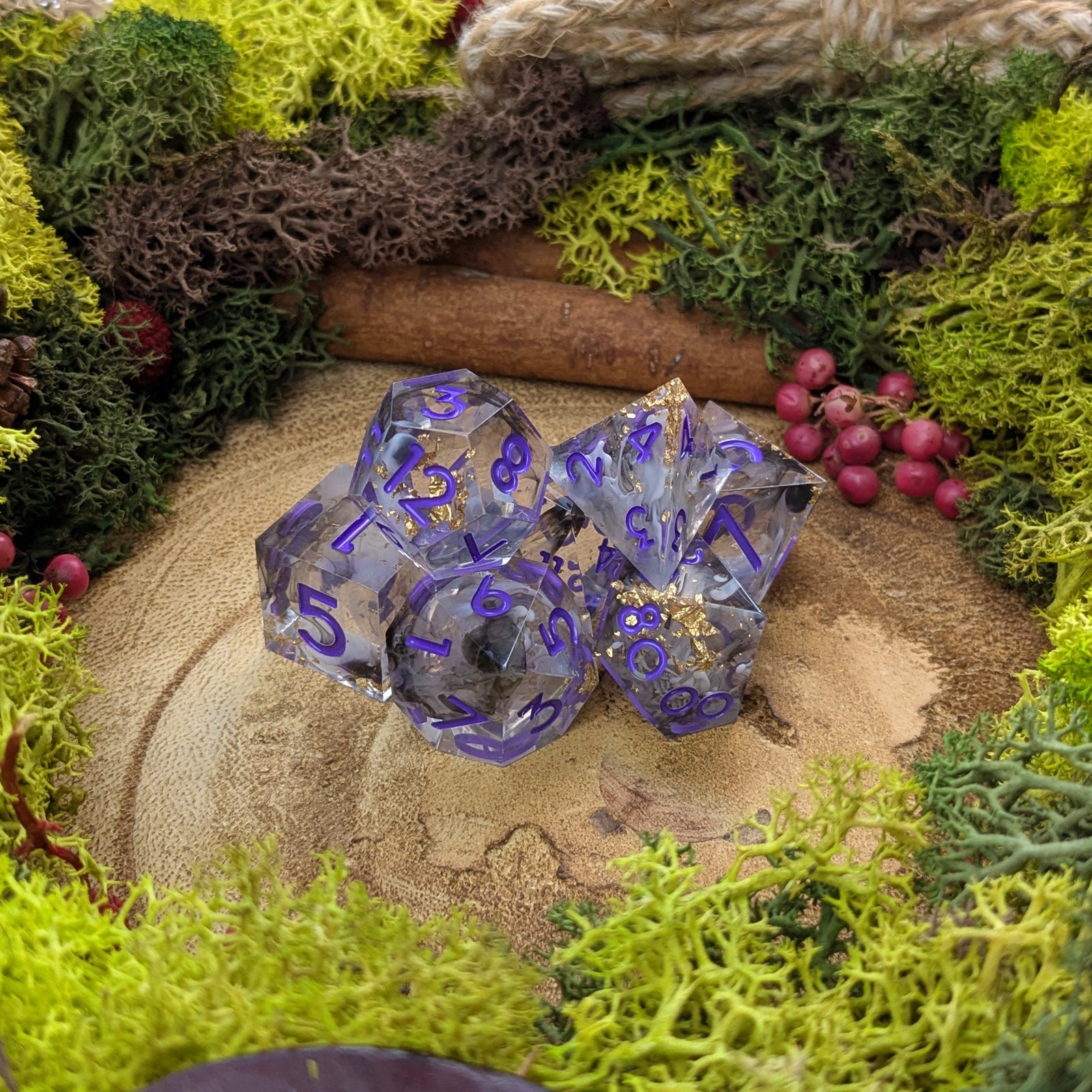 Umbral Gold | Sharp Edge Resin Dice