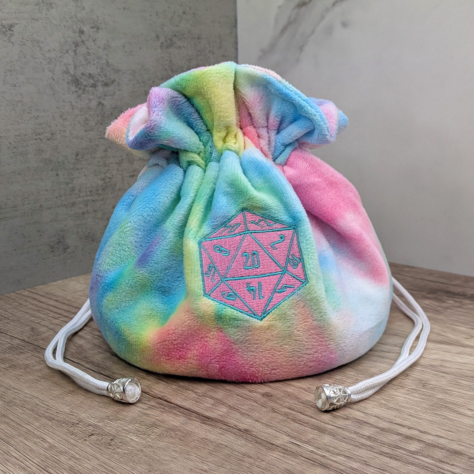 Pastel Tie Dye Bag of Holding | XL Dice Bag