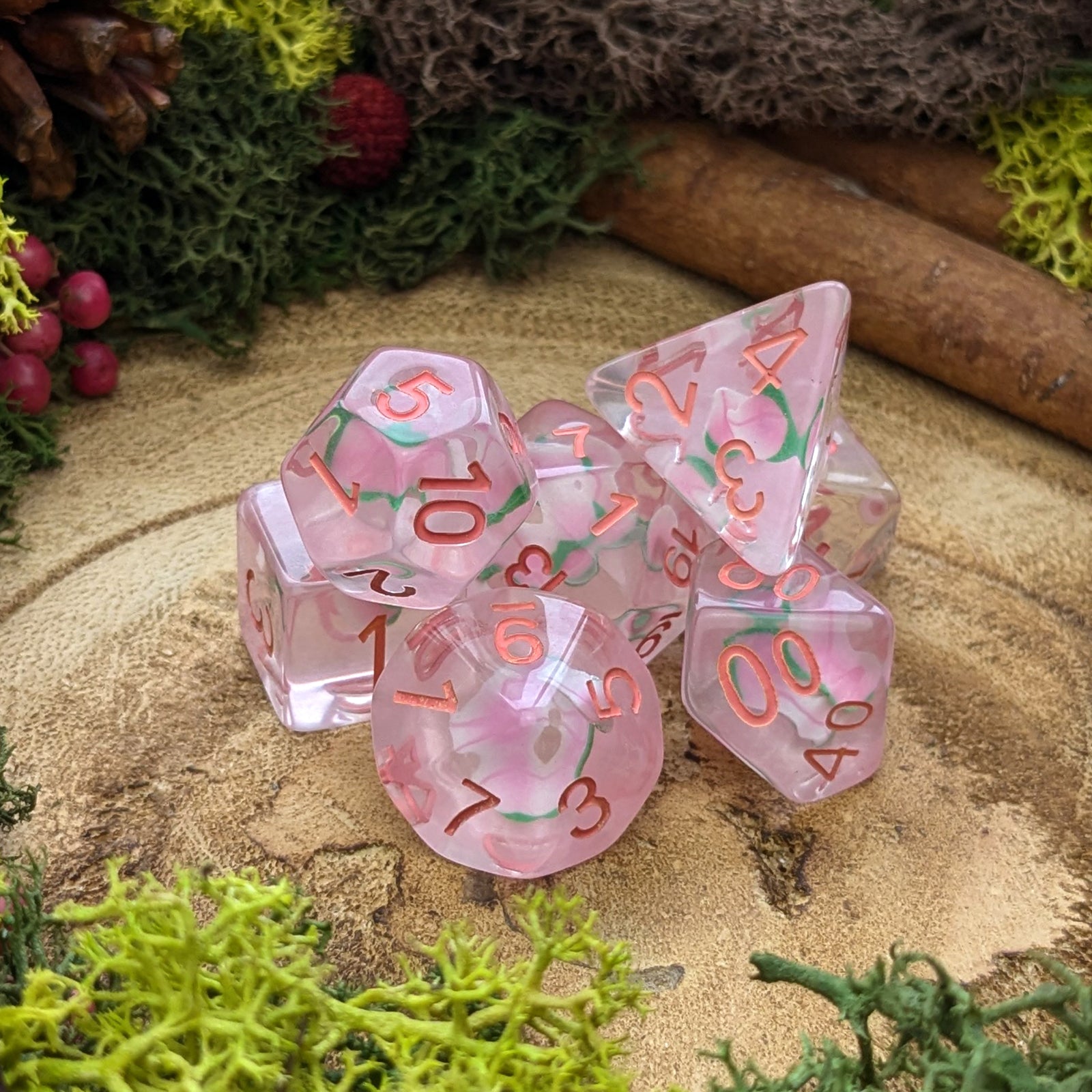 Peachy - Dice Set - Luffleberry