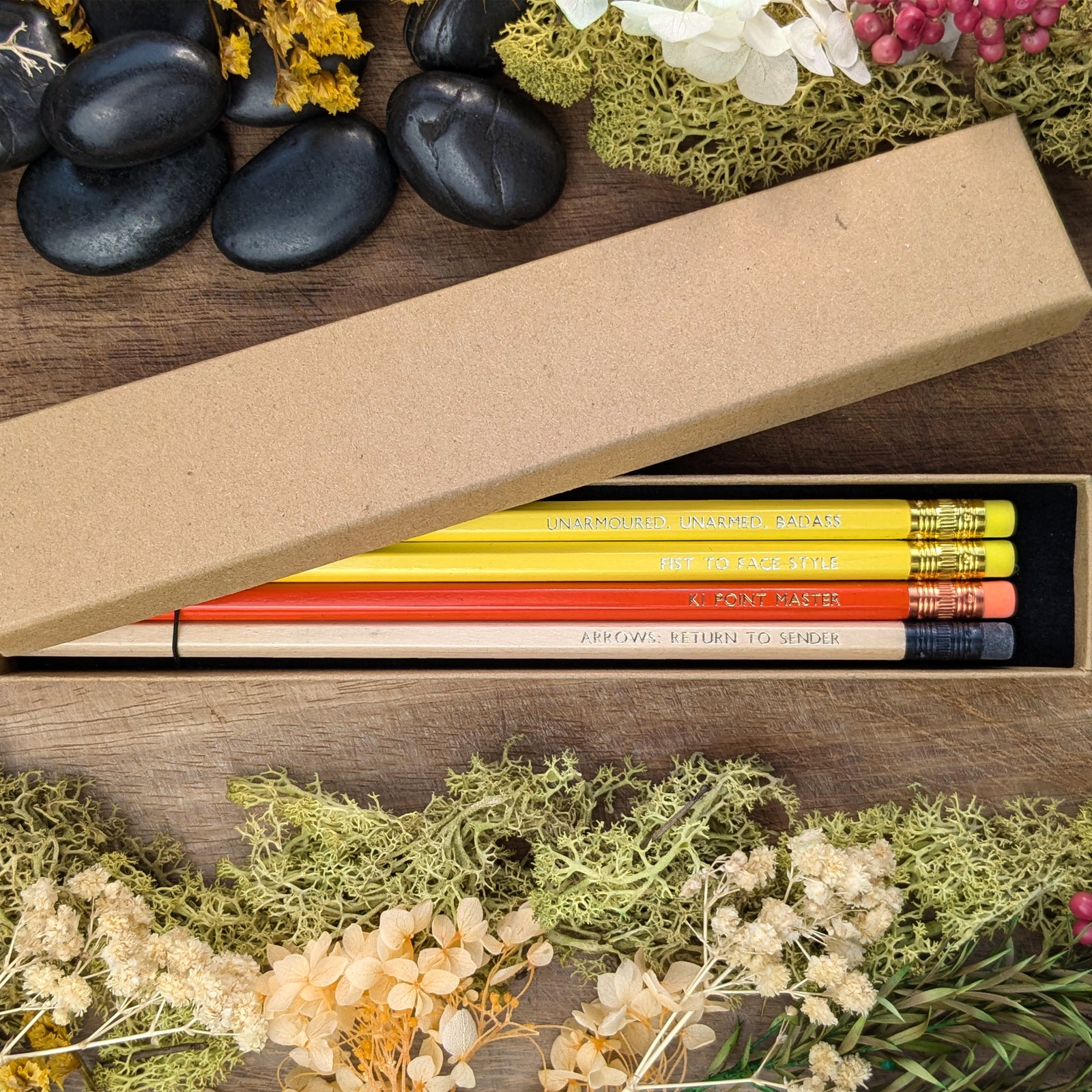 Monk Pencil Set with Box - Pen & Pencil Sets - Luffleberry