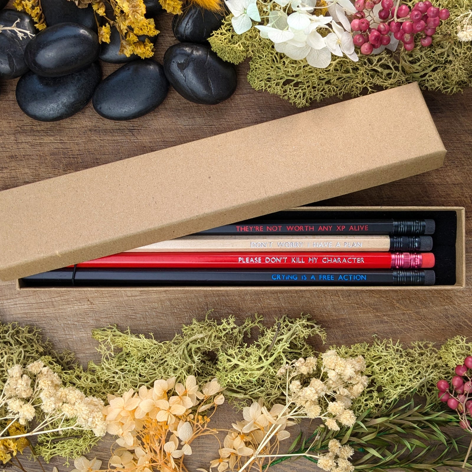 Player Character Pencil Set with Box - Pen & Pencil Sets - Luffleberry