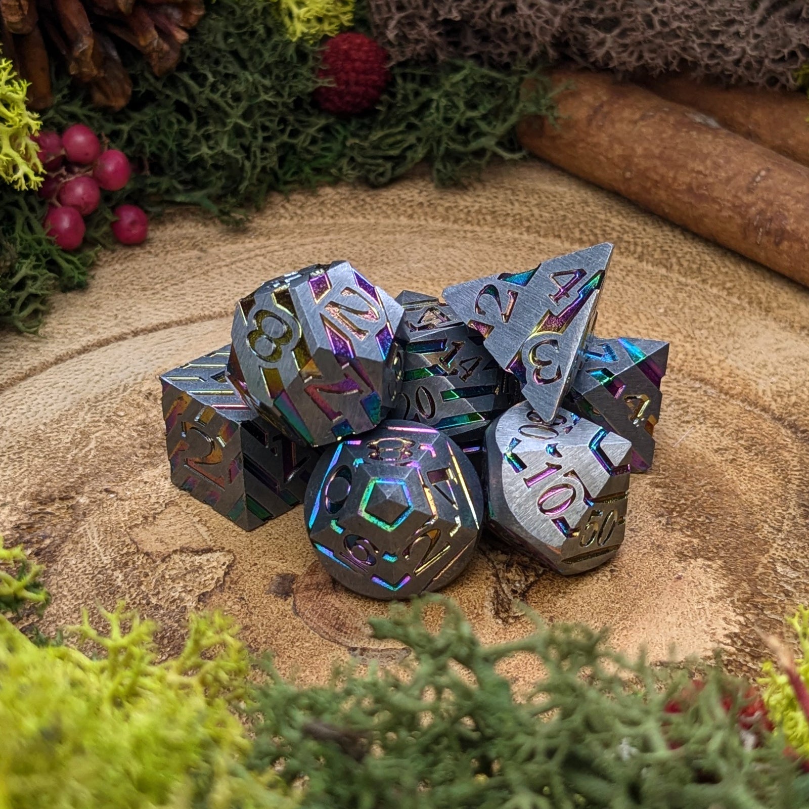 Prismatic Ridge | Metal Dice - Dice Set - Luffleberry