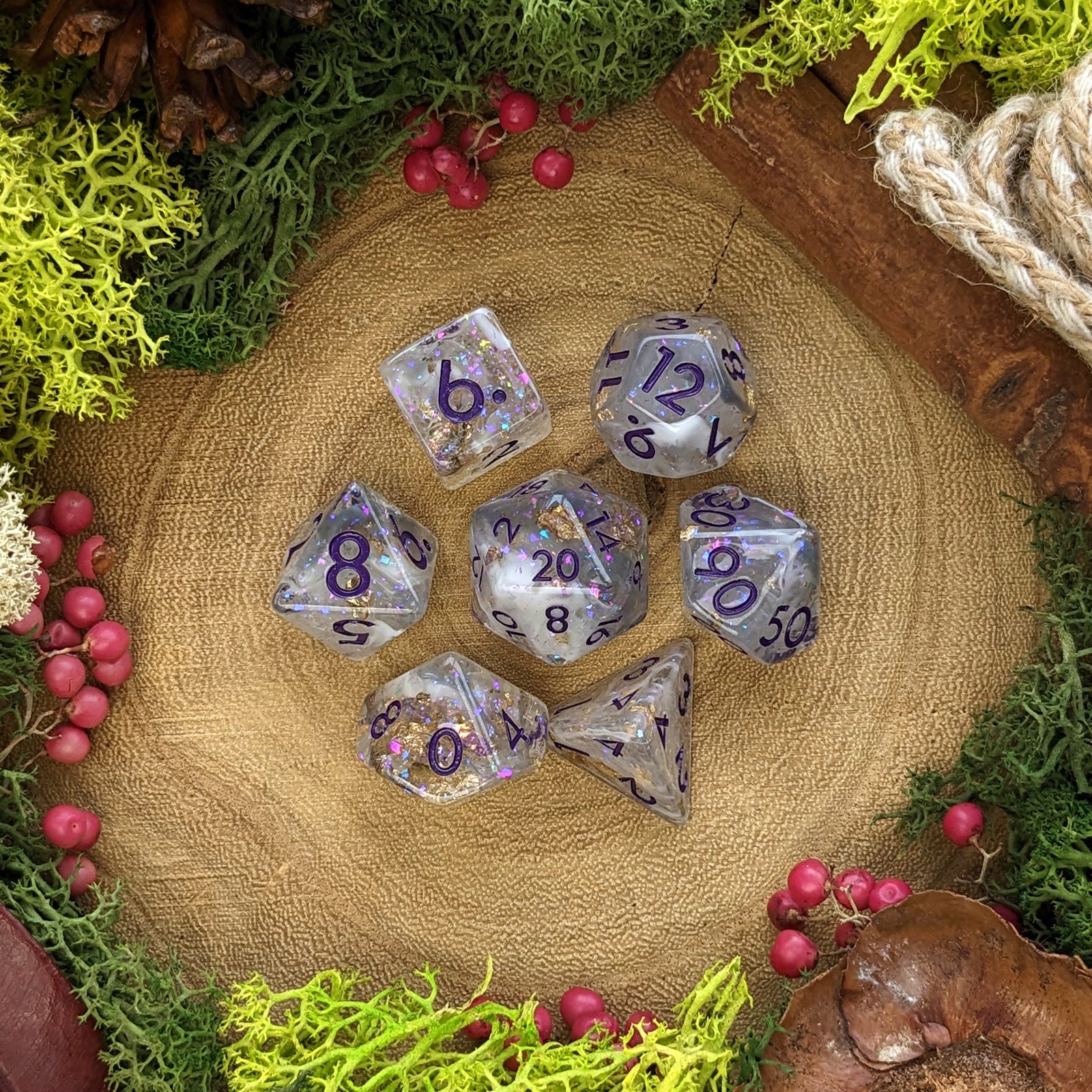 Arcane Lustre - Dice Set - Luffleberry
