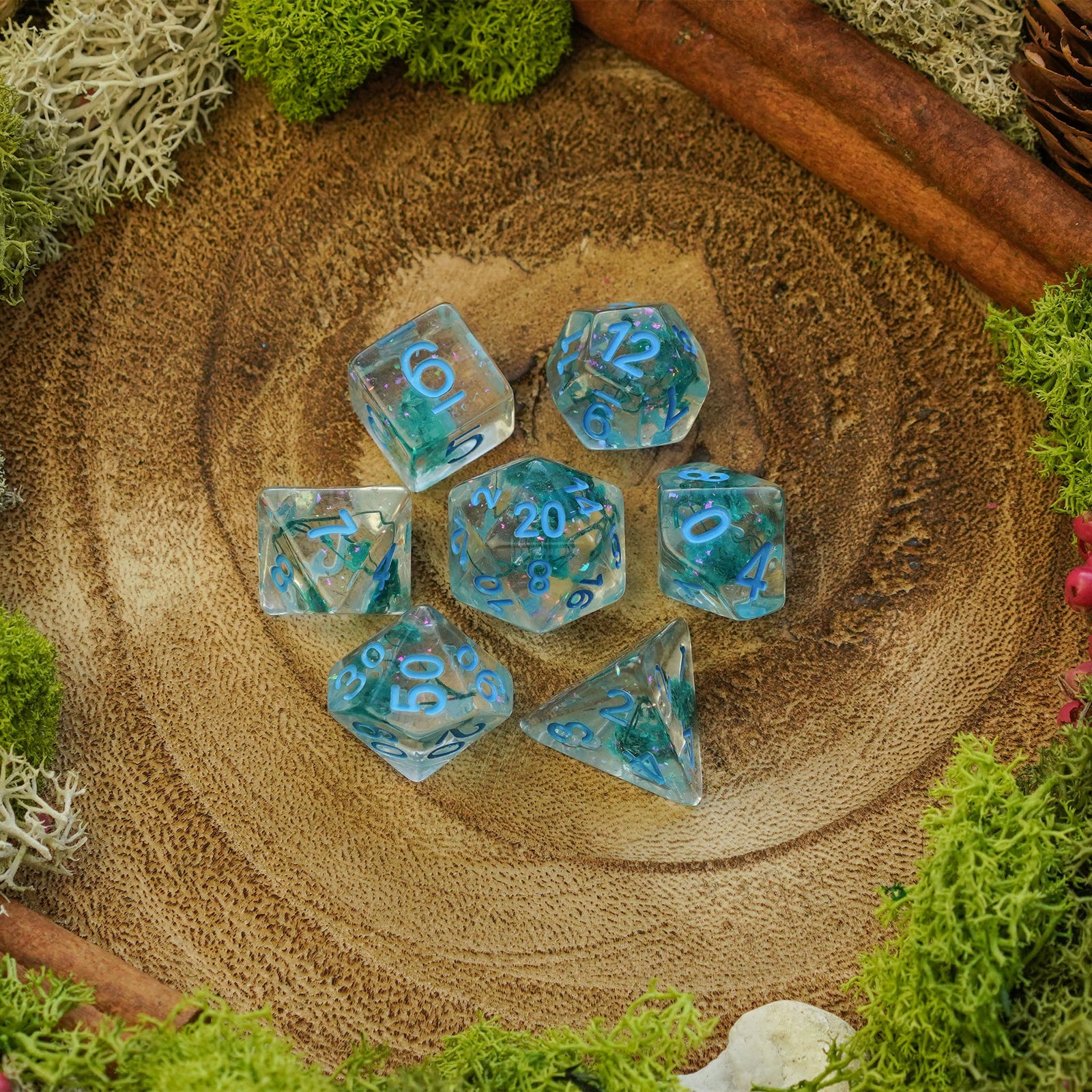 Azure Bloom - Dice Set - Luffleberry