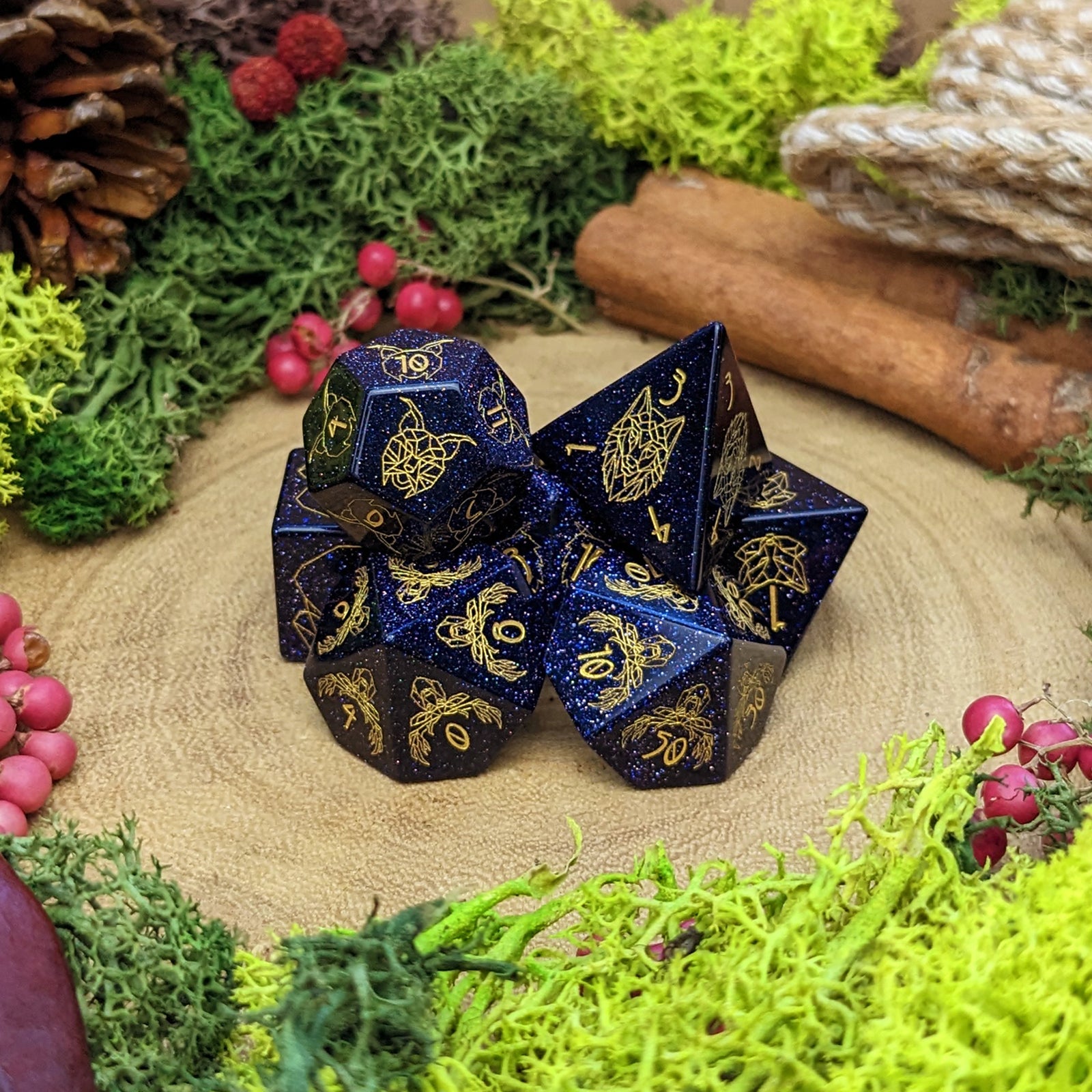 Celestial Wildheart | Gemstone Dice - Dice Set - Luffleberry