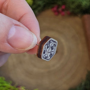 D20 Dice | Wooden Earrings - Earrings - Luffleberry