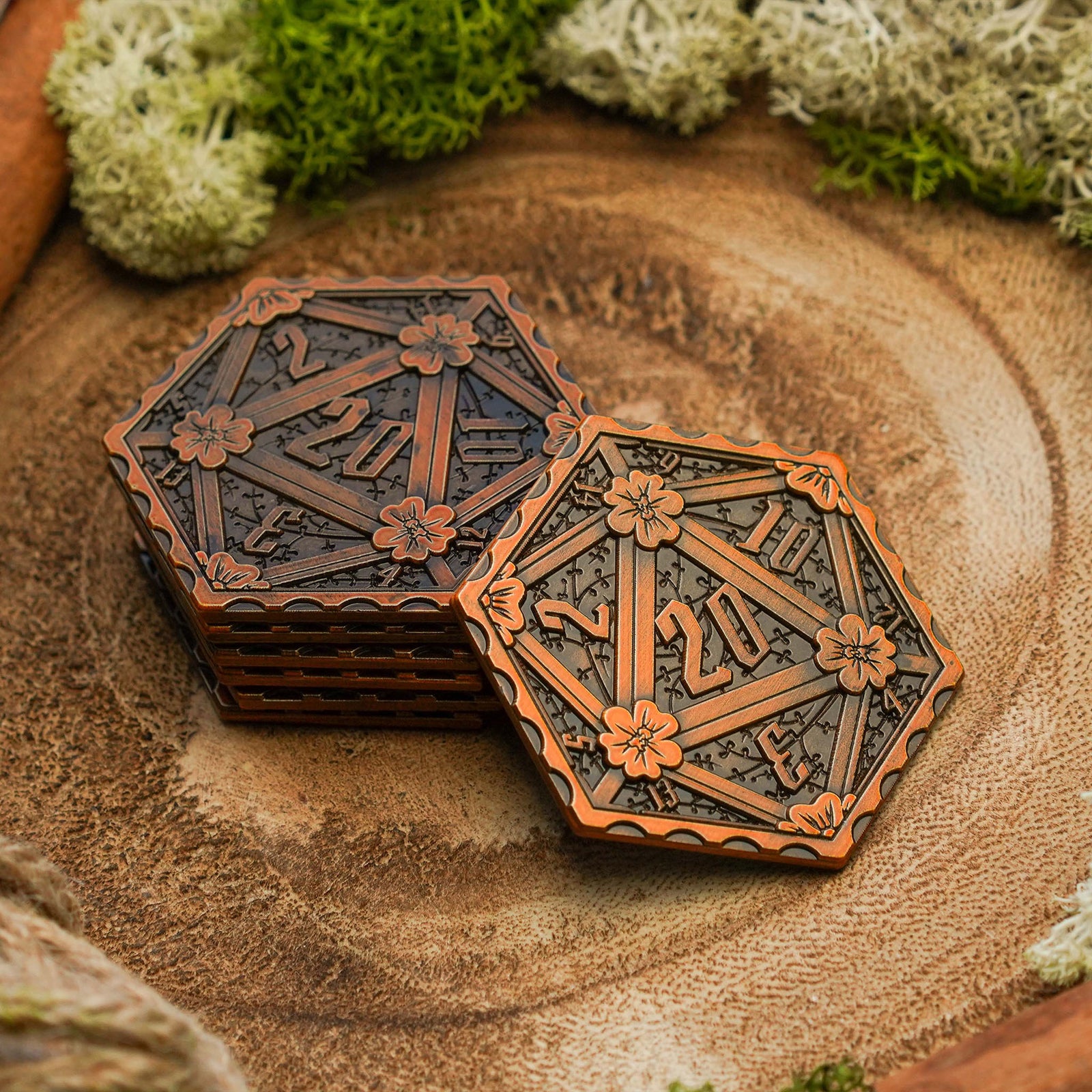 Tarnished Bronze | Metal D2 Coin -  - Luffleberry