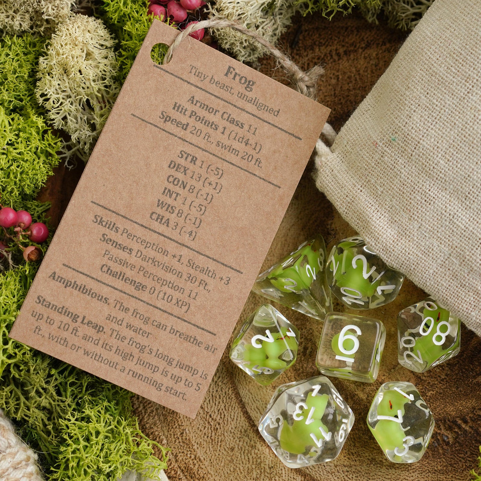 Froggy - Dice Set - Luffleberry