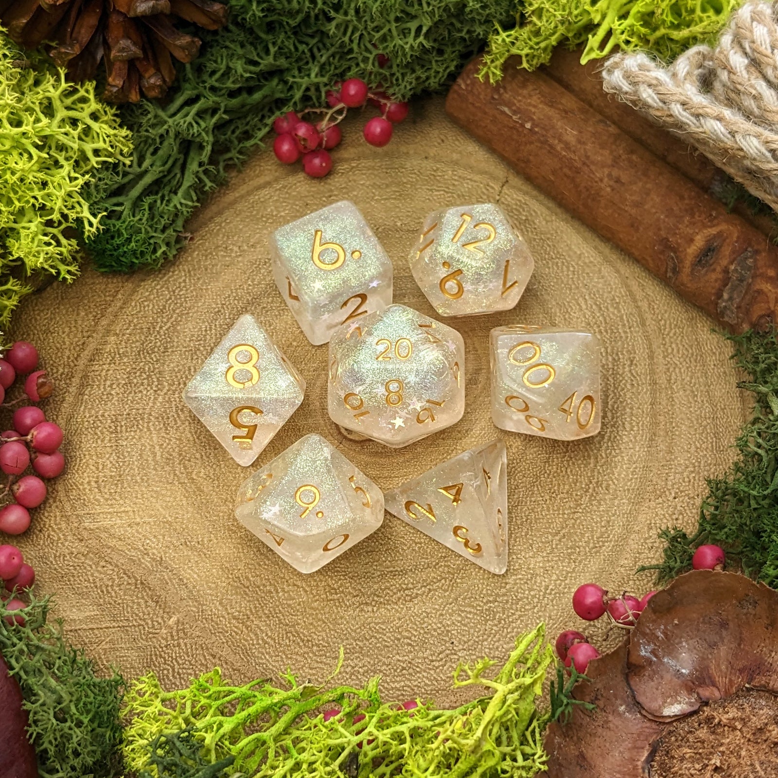 Golden Starlight - Dice Set - Luffleberry