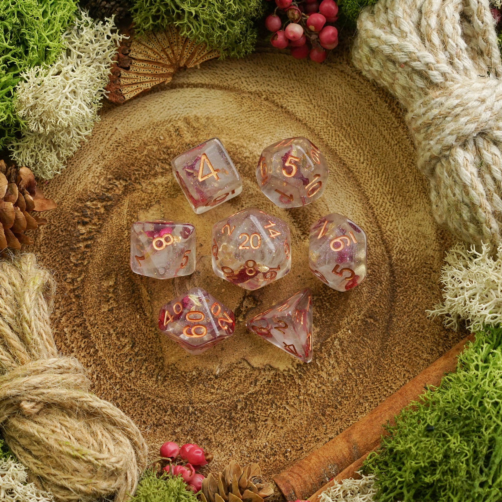 Gilded Petal - Dice Set - Luffleberry