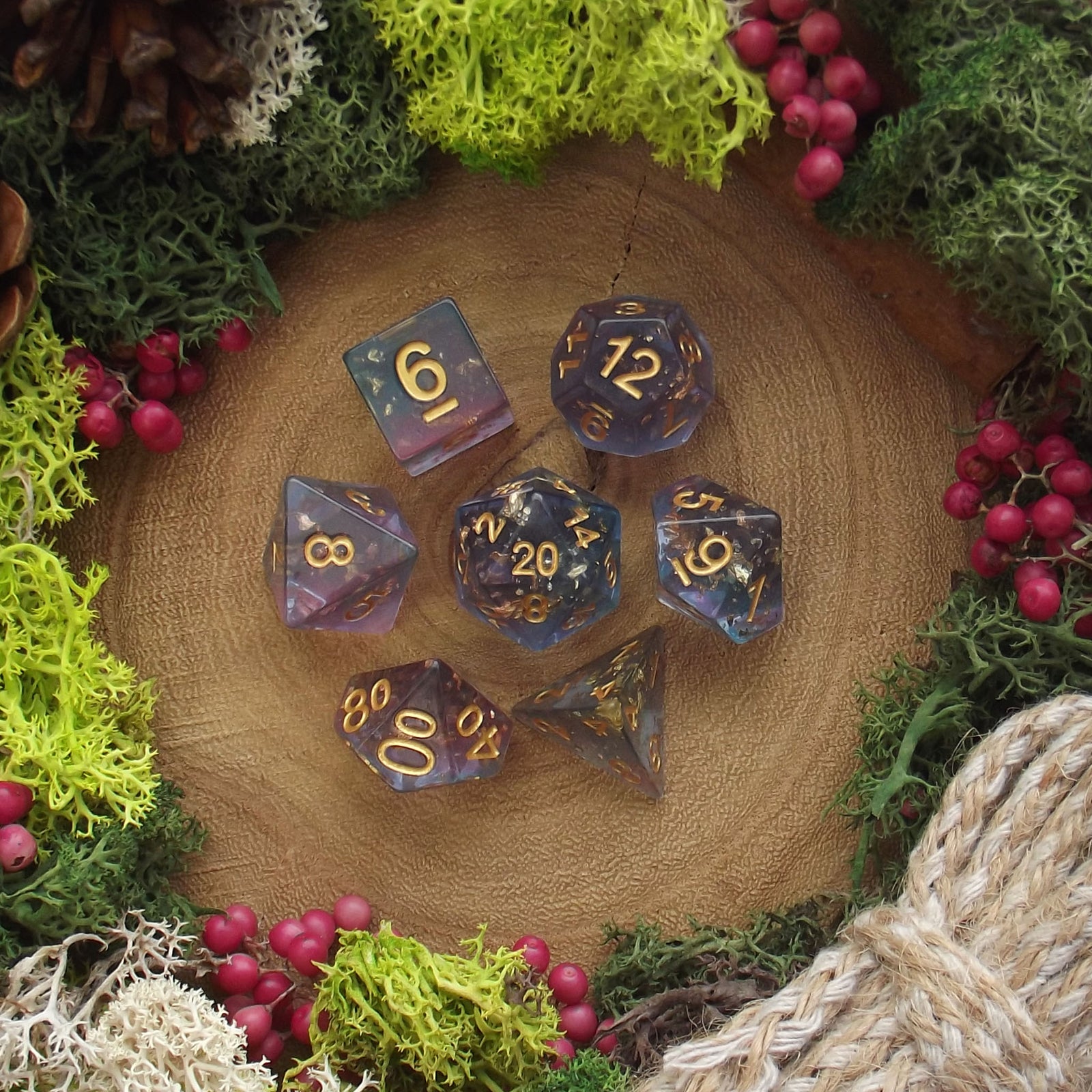 Fey Gold - Dice Set - Luffleberry