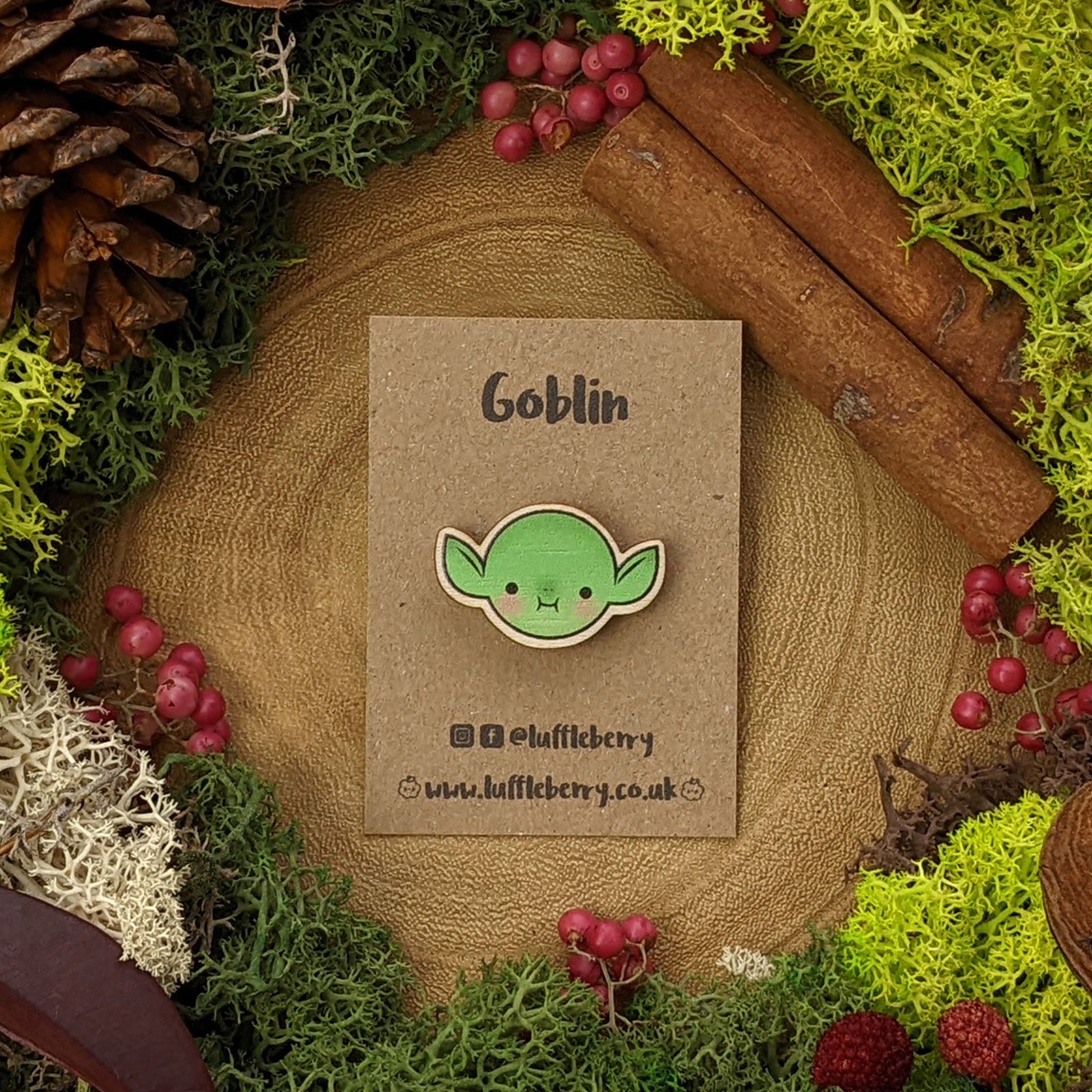 Goblin Pin Badge -  - Luffleberry
