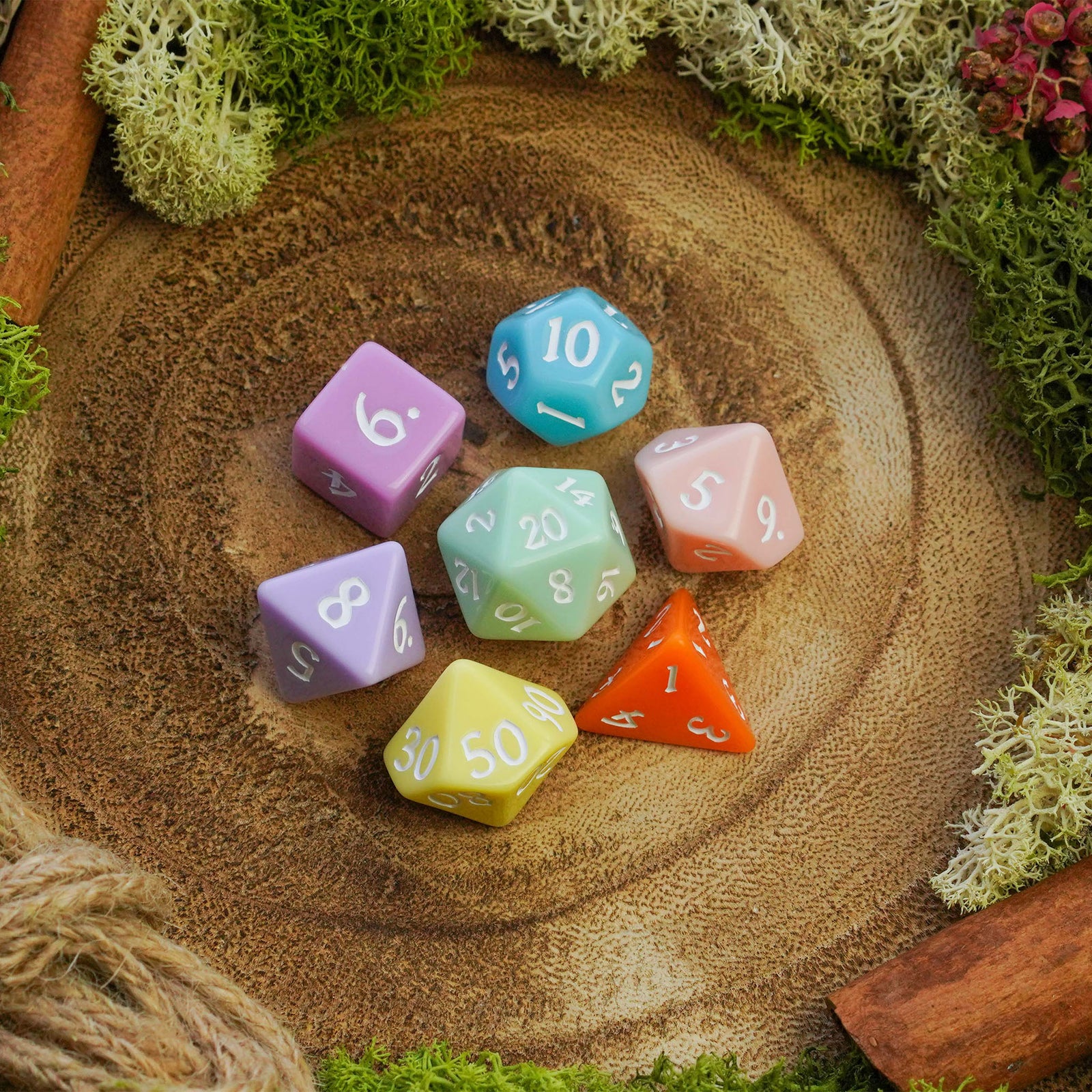 Pretty Pastel - Dice Set - Luffleberry