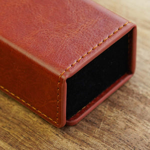Rectangular Red Dice Box | PU Leather