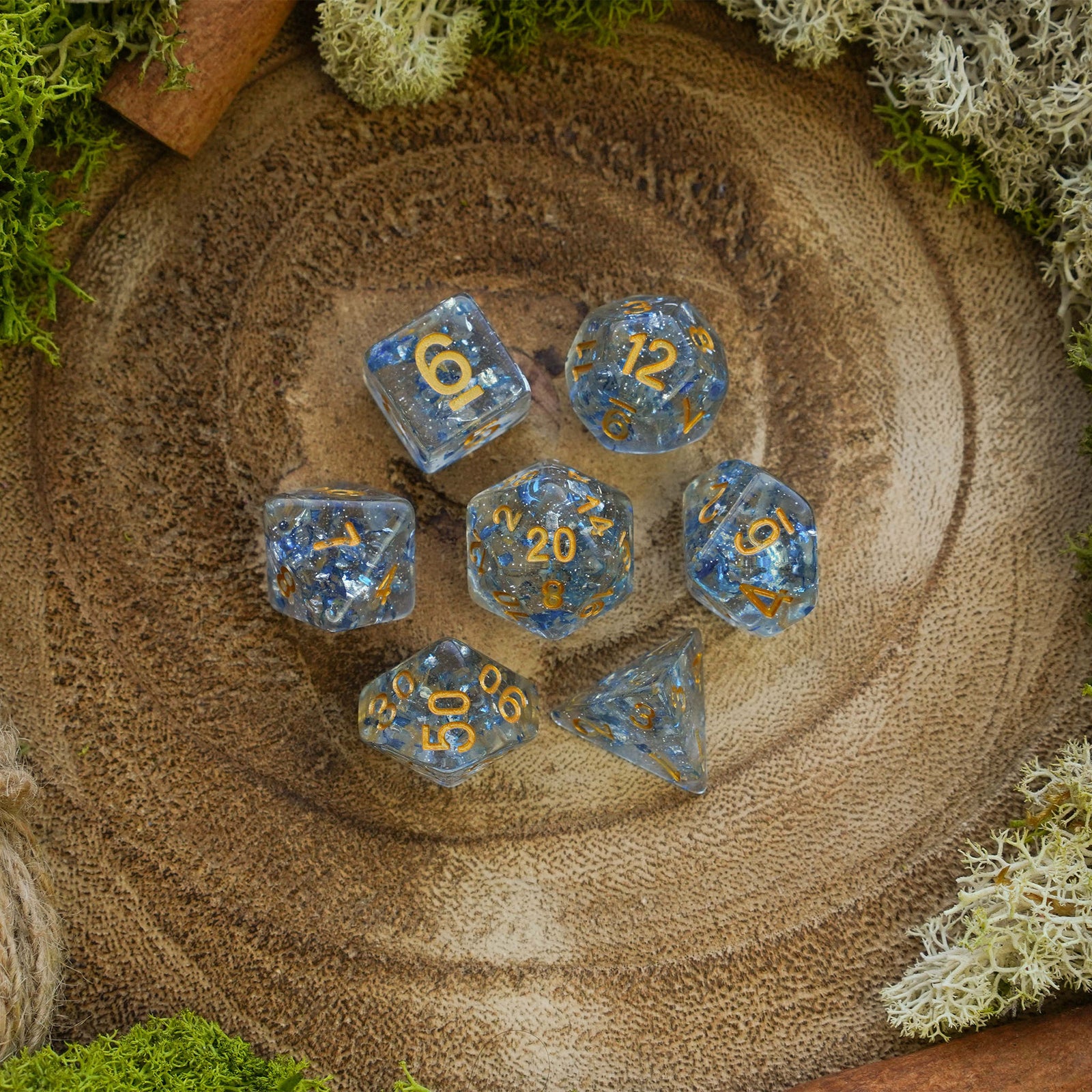 Sapphire Dream - Dice Set - Luffleberry