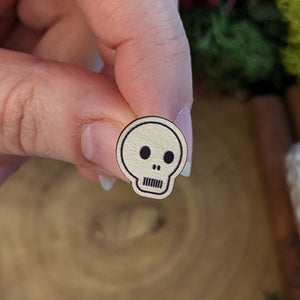 Skully | Wooden Earrings