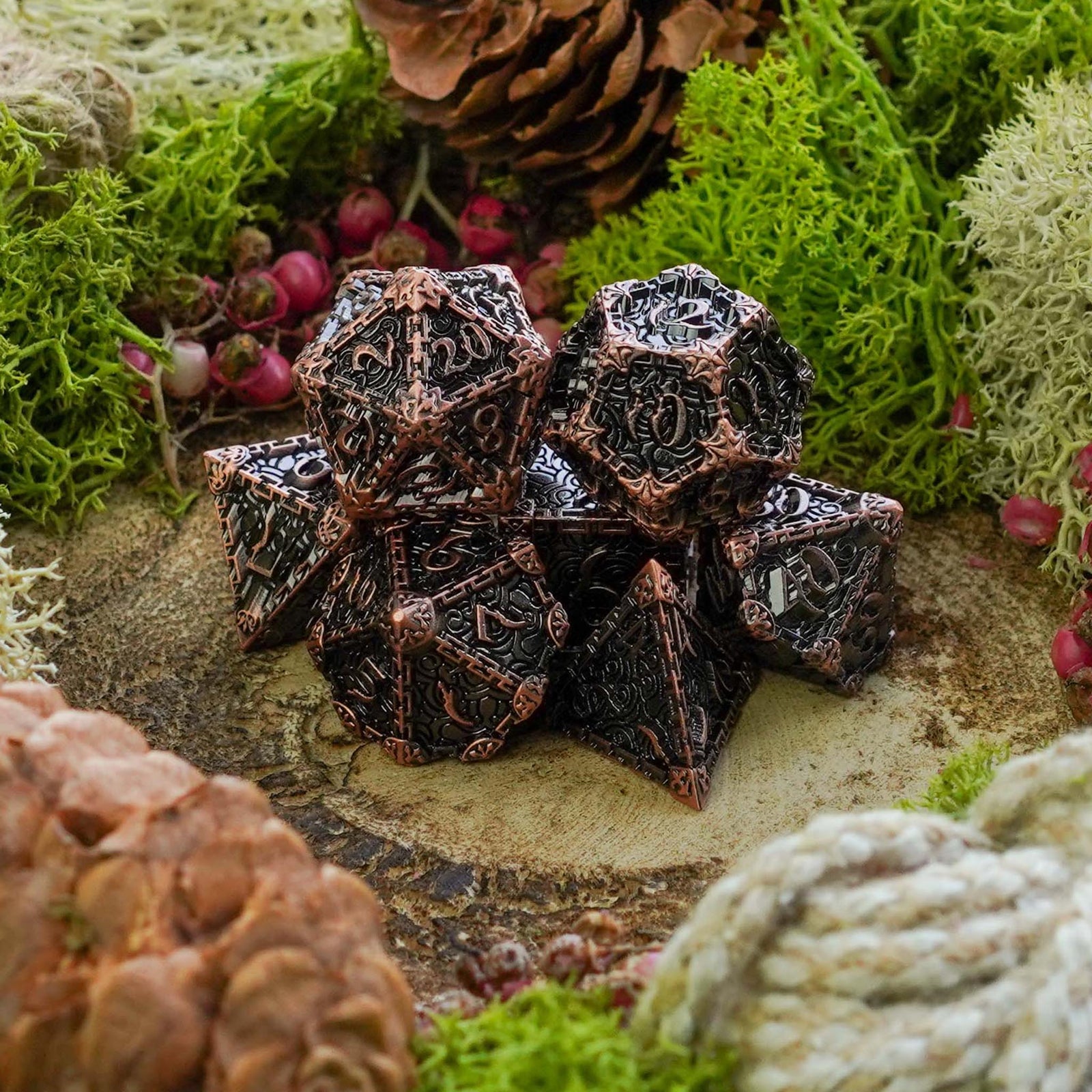 Stealth Whisper | Metal Dice - Dice Set - Luffleberry