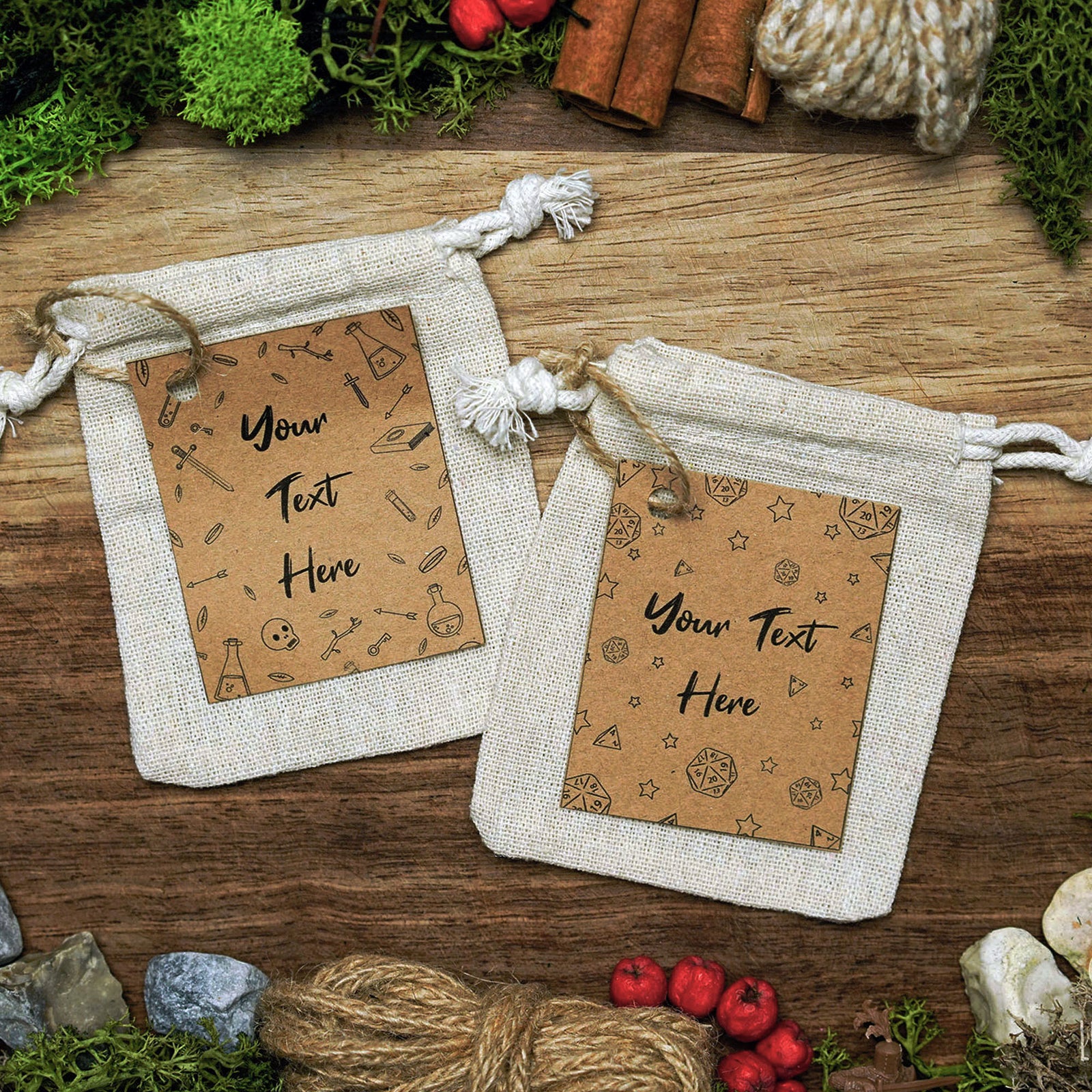 Eco Cotton Bag with Kraft Card Tag - Gift Option - Luffleberry