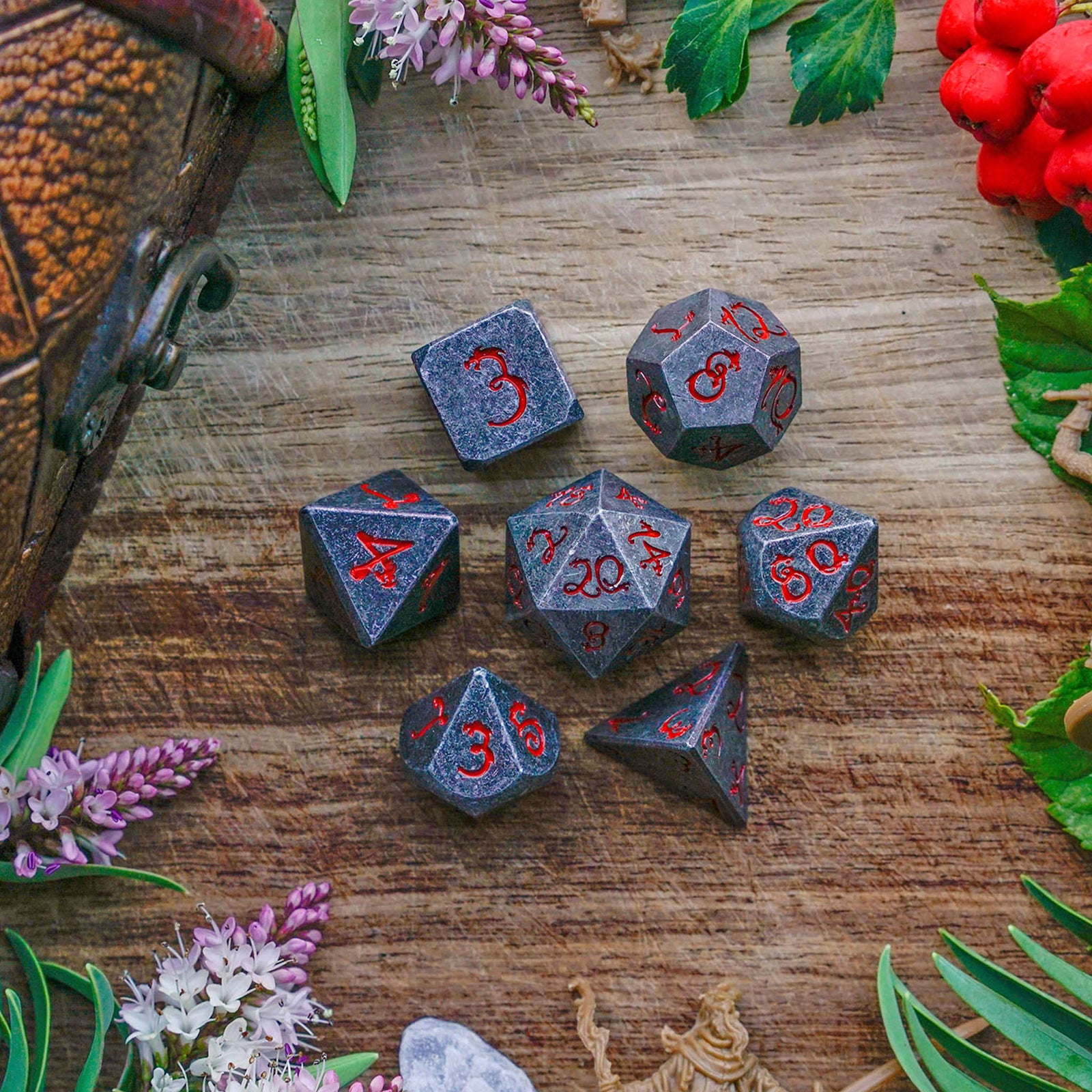Blood Dragon | Metal Dice - Dice Set - Luffleberry