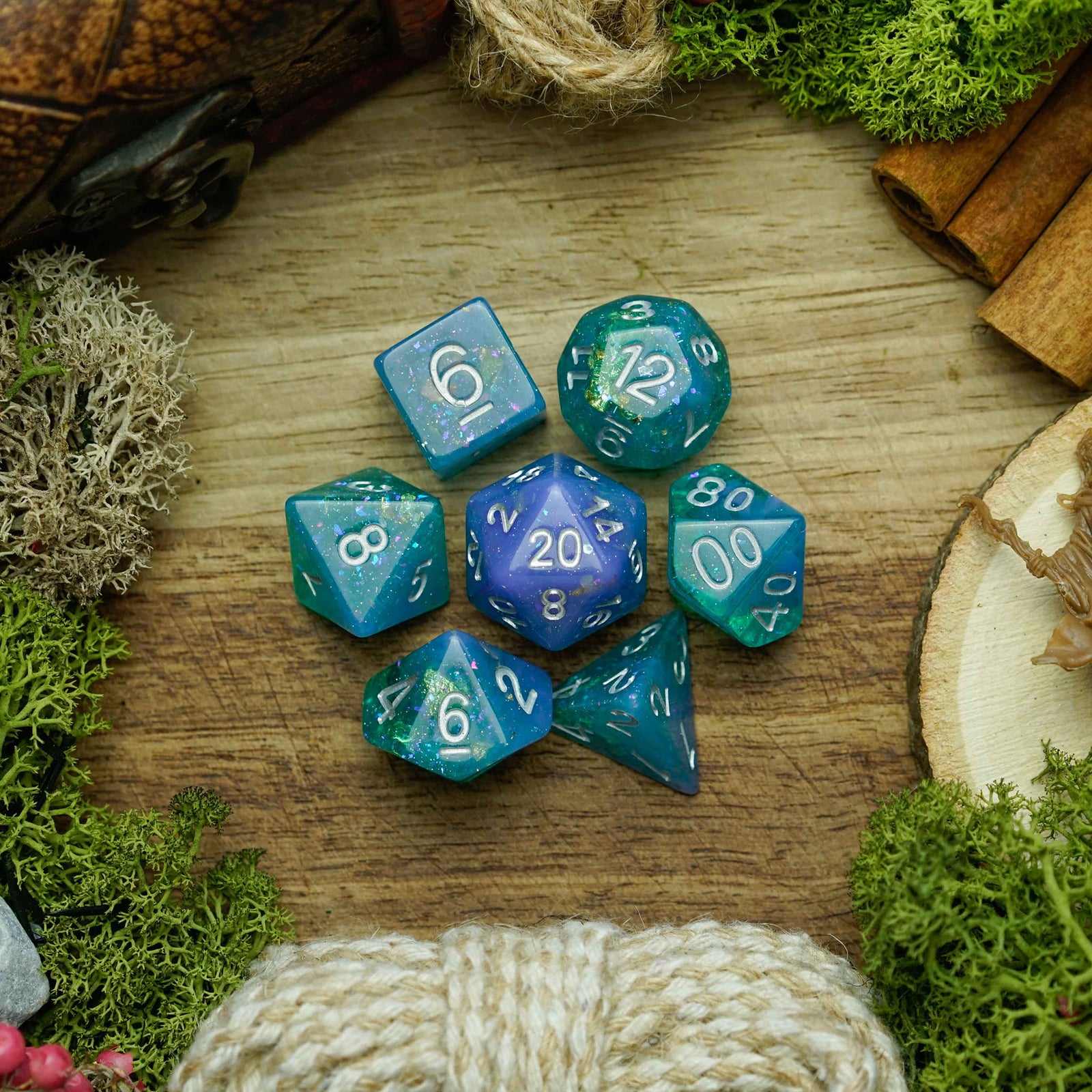 Crystal Lagoon - Dice Set - Luffleberry