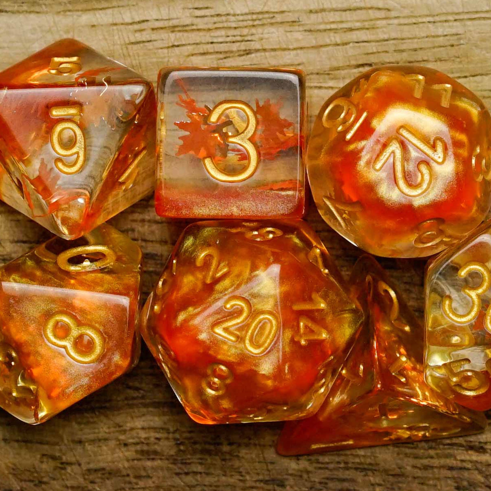 Autumn Dance - Dice Set - Luffleberry