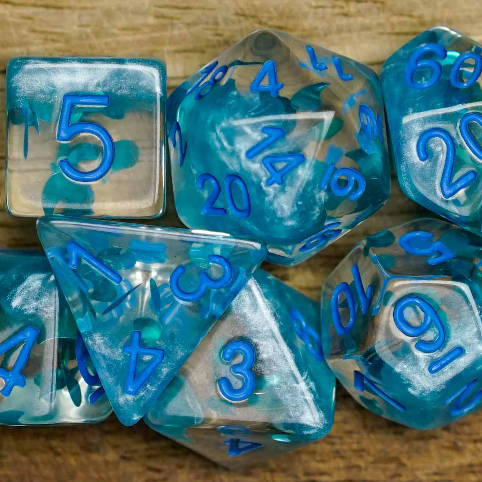 Summer Waves - Dice Set - Luffleberry