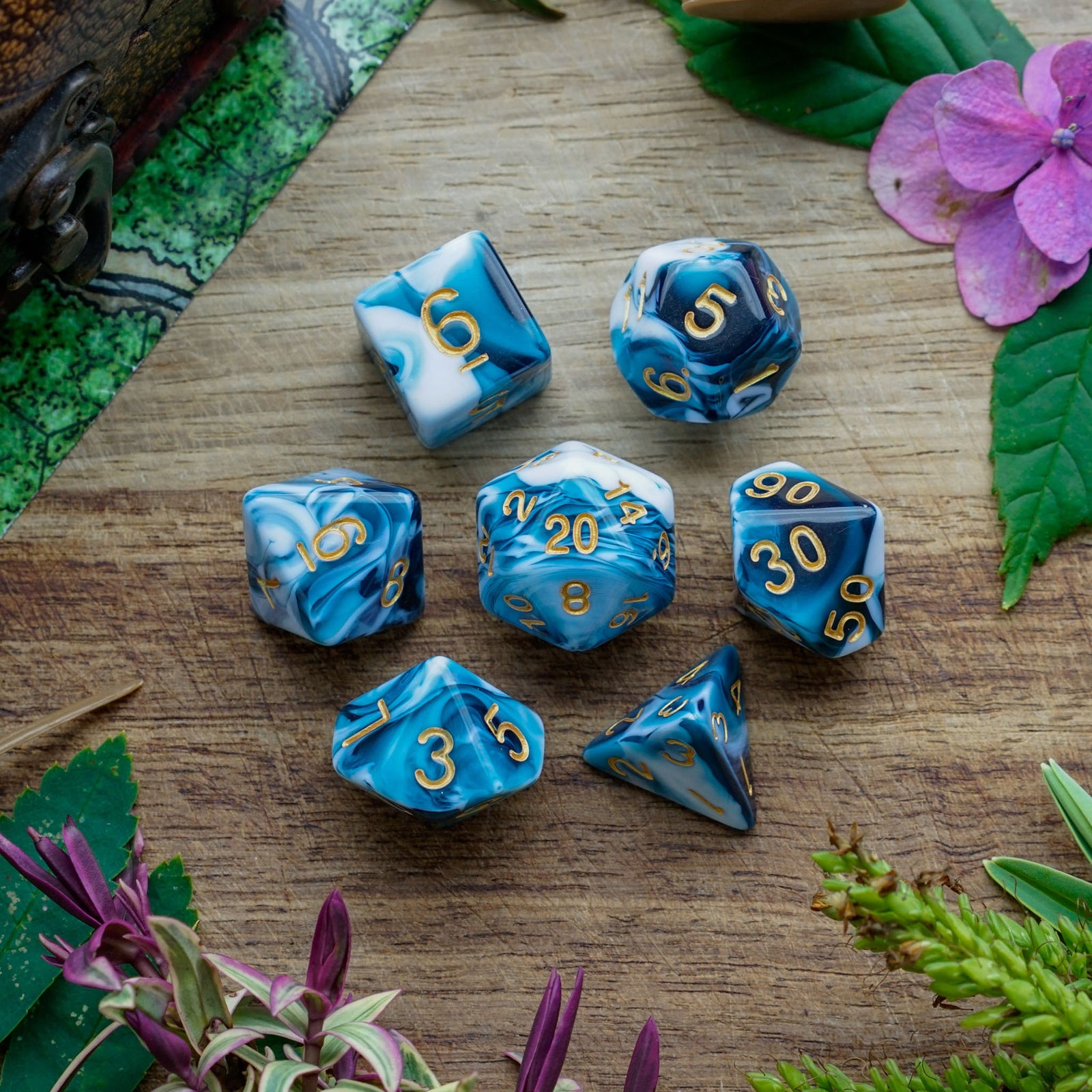 Cerulean Storm - Dice Set - Luffleberry