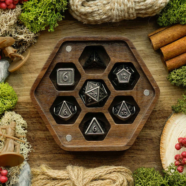 Necromancer's Cache | Walnut Wood Dice Box | 'B Grade' - Luffleberry