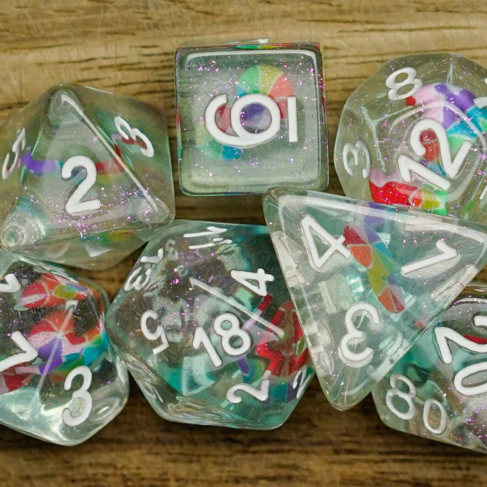 Rainbow Candy - Dice Set - Luffleberry