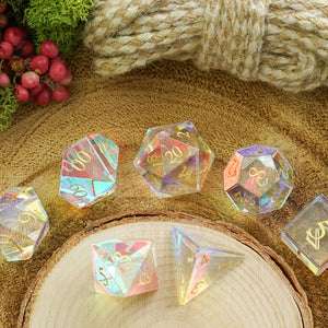 Rainbow Prism Dichroic Glass Dice Set
